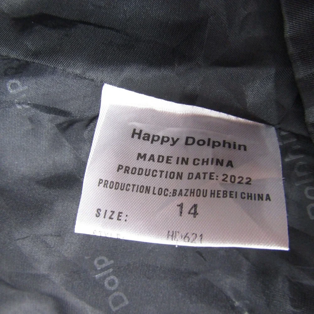 Happy Dolphin Suit Vest Youth 14 Black Adjustable Back Waistcoat Wedding Formal